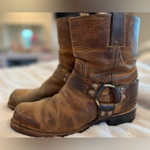 Brown Frye Harness Boot